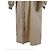 Hermès Gabardina asimétrica de mezcla de cuero para mujer Beige Castaño - vista 8