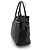 Prada Borsa Tote e Borsa a Spalla in Vitello Daino Nero - vista 3