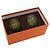 Hermès Green Fanfare Kristall Old Fashioned Glas-Set Grün - Ansicht 4