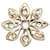 Chanel Spilla con perle e cristalli D'oro  - vista 3