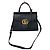 Borsa Tote con manico e tracolla Gucci GG Marmont Nero