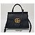 Borsa Tote con manico e tracolla Gucci GG Marmont Nero - vista 2