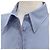 Chanel Camicia a maniche corte con due tasche e logo Stripe CC Blu - vista 7