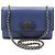 Salvatore Ferragamo Borsa a tracolla Blue Leather Gold Baragini Chain Crossbody Bag