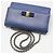 Salvatore Ferragamo Borsa a tracolla Blue Leather Gold Baragini Chain Crossbody Bag - vista 3