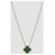 Van Cleef & Arpels Vintage Alhambra Malachite Yellow Gold Necklace Golden  - view 2