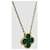 Van Cleef & Arpels Vintage Alhambra Malachite Yellow Gold Necklace Golden  - view 5