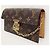 Louis Vuitton Monogramm Gürteltasche mit Goldkette Braun - Ansicht 3