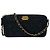 Chanel Borsa WOC Boy Caviar con doppia zip e tracolla a catena Nero