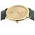 Omega De Ville Vintage Men's Gold Leather Watch Medium Solid Gold Date Original Green - view 13
