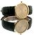 Omega De Ville Vintage Men's Gold Leather Watch Medium Solid Gold Date Original Green - view 20