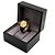 Omega De Ville Vintage Men's Gold Leather Watch Medium Solid Gold Date Original Green - view 27
