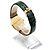 Omega De Ville Vintage Men's Gold Leather Watch Medium Solid Gold Date Original Green - view 8