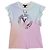 Louis Vuitton Camiseta de algodão com mangas de babados e degradê LV Circle Multicor - vista 14