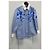 Gucci Blusa de popelina de algodón con estampado floral azul cielo - vista 3