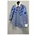 Gucci Blusa de popelina de algodón con estampado floral azul cielo - vista 4