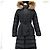Chaqueta larga de plumón Moncler Chloe Castaño - vista 2