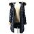 Moncler Apia Fox Fur Shiny Long Down Jacket Black - view 3