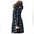 Moncler Apia Fox Fur Shiny Long Down Jacket Black - view 4