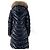 Moncler Apia Fox Fur Shiny Long Down Jacket Black - view 6