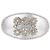 Roger Vivier Clip per capelli a fiore di cristallo Argento