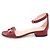 Gucci Riemchen-Sandalen mit Horsebit Rot