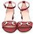 Gucci Riemchen-Sandalen mit Horsebit Rot - Ansicht 2