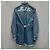 Off White Denimkleid mit Jacquard-Gürtel mit neuem Logo (SKU Blau - Ansicht 5