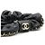 Chanel Cerchietto scrunchie in pelle nera con catena CC dorata Nero - vista 3