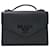 Prada Borsa a tracolla in Saffiano monocromatica Nero