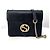 Gucci Bolso bandolera de cadena entrelazada Negro