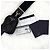 Prada Bolsa de ombro acolchoada com corrente Crossbody Black Preto - vista 15