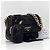 Prada Bolsa de ombro acolchoada com corrente Crossbody Black Preto - vista 4