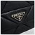 Prada Bolsa de ombro acolchoada com corrente Crossbody Black Preto - vista 6