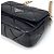 Prada Bolsa de ombro acolchoada com corrente Crossbody Black Preto - vista 8