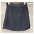 Chanel Tweed-Strickrock Navy Blau - Ansicht 2