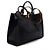 Fendi Piccola borsa tote e borsa a tracolla Peekaboo X-Tote in pelle nera Nero - vista 3