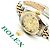 Rolex Datejust Small Ladies' Combi Aftersetting Diamond Uhr Golden - Ansicht 23