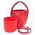 Céline Borsa Tote Nano Bucket e Borsa a Spalla Rosso - vista 9