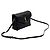 Saint Laurent Mini borsa a tracolla Lulu Toy in pelle di vitello nera con monogramma dorato Nero - vista 4