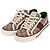 Gucci Weiße Damen-Sneaker mit Interlocking-Logo Braun