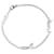 Saint Laurent Bracciale charm monogramma argento e strass  - vista 1