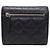 Chanel Portafoglio piccolo Classic Flap in caviar nero e argento - vista 5