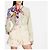 Louis Vuitton Short safari de pana beige y tono dorado Blanco - vista 6