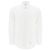 Thom Browne Camicia classica in popeline con rifinitura RWB nascosta Argento