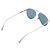 Fendi Gafas de sol aviador con logotipo FF plateado brillante - vista 3