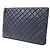 Chanel Clutch in agnello Large Nero - vista 2