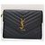 Saint Laurent Clutch matelassé Monogram con finiture dorate Nero - vista 2