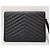 Saint Laurent Clutch matelassé Monogram con finiture dorate Nero - vista 4