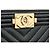 Chanel Clutch Boy Chevron in agnello New Medium Nero - vista 4